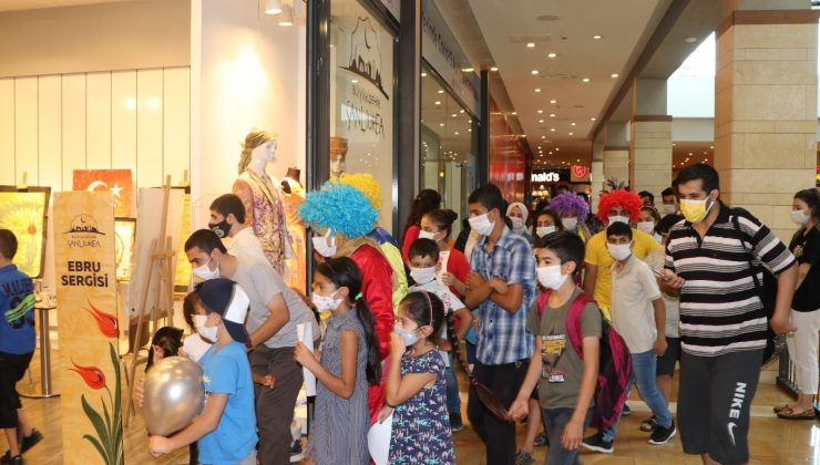 Kültür sanat atölyesi, özel çocukları misafir etti