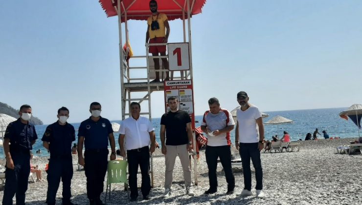 Kumluca’da yüzme alanları denetlendi