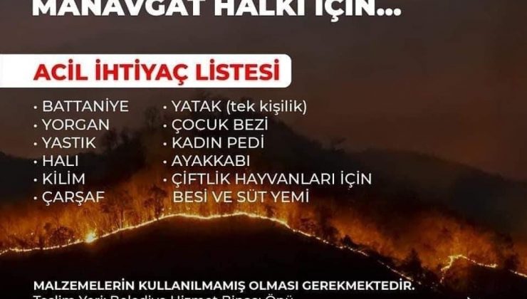 Kuşadası Belediyesi, yangınzedeler için yardım kampanyası başlattı
