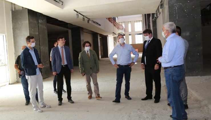 Maden ve Arkeoloji Müzesi inşaatını incelediler