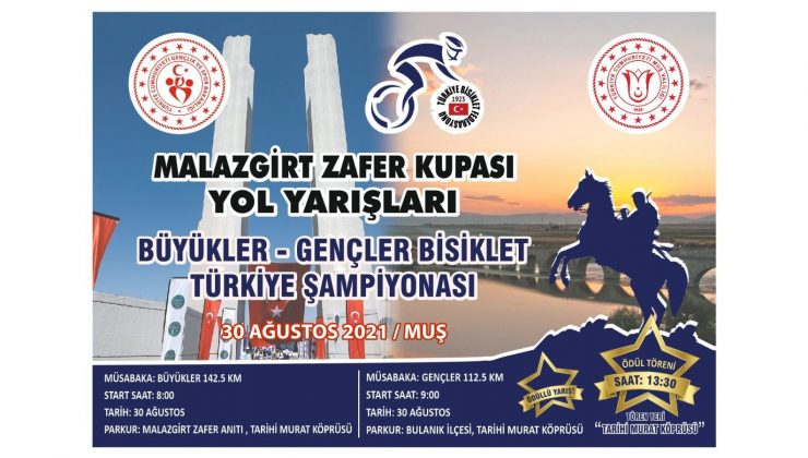 Malazgirt Zafer Kupası için 142,5 kilometre pedal çevrilecek