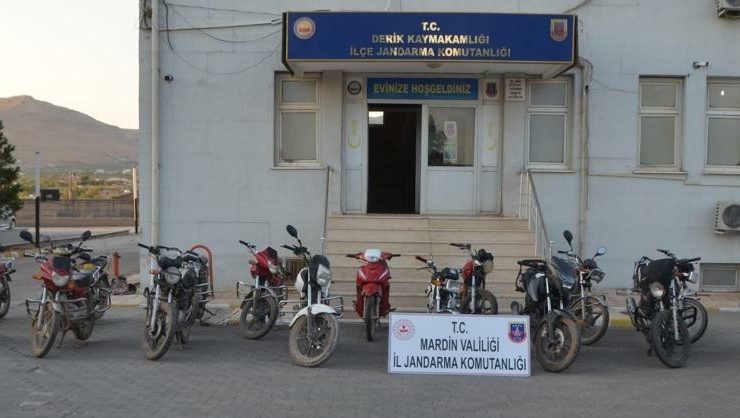 Mardin’de 11 çalıntı motosiklet ele geçirildi
