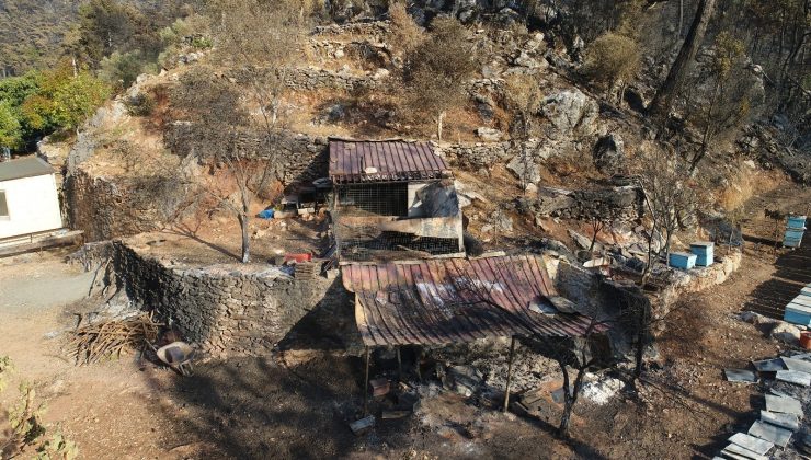 Marmaris’te yangından geriye kalanlar