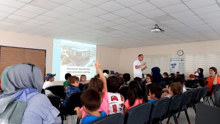 Melikgazi’den öğrencilere geri dönüşüm eğitimi