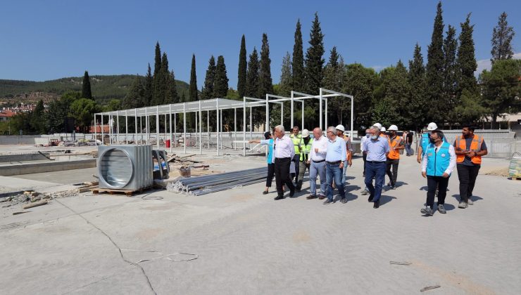 Menteşe Kent Meydanının yüzde 83’ü tamamlandı