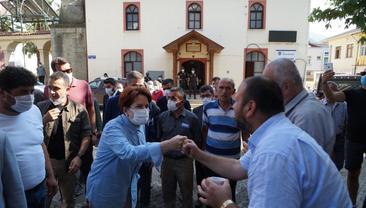 Meral Akşener, afet bölgesini ziyaret etti