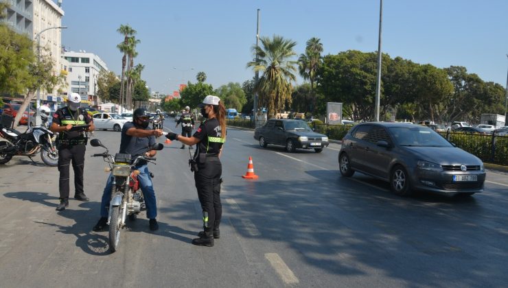 Mersin’de motosiklet denetimi