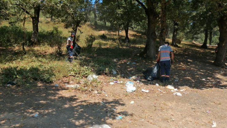 Mesire alanlarında temizlik çalışmaları