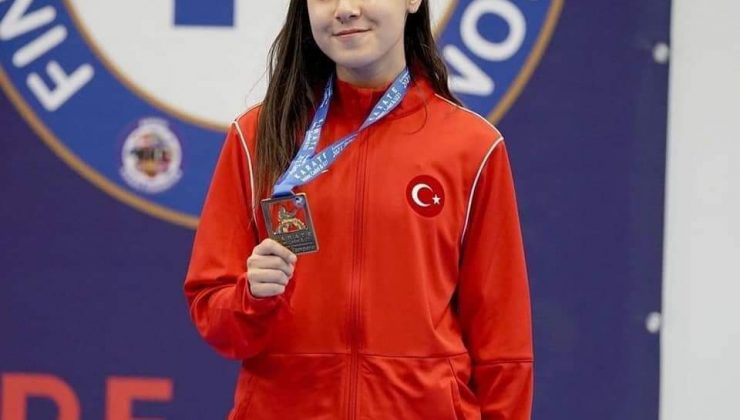 Milli karateci Kemer’e madalya ile döndü