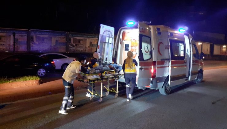 Motosiklet ile otomobil çarpıştı: 1 yaralı