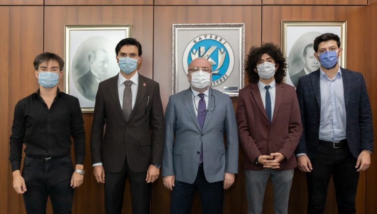 MTTB Kayseri Şube Başkanı ve Yönetiminden KAYÜ Rektörüne Ziyaret