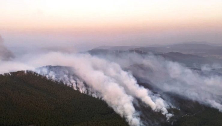 Muğla’da yangın söndürme çalışmaları devam ediyor
