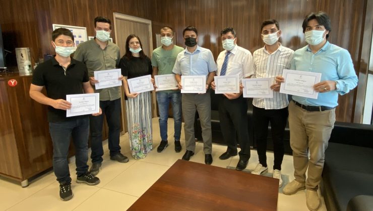 Muş Kadastro Müdürlüğü personellerine teşekkür belgesi