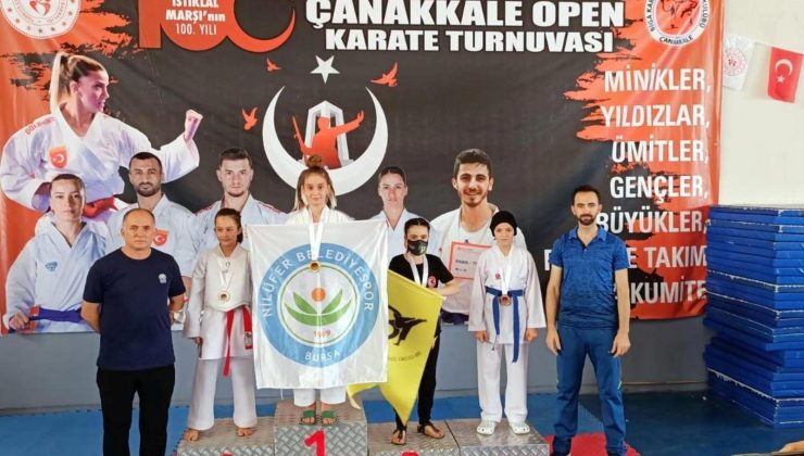 Nilüferli karatecilerden 6 madalya daha