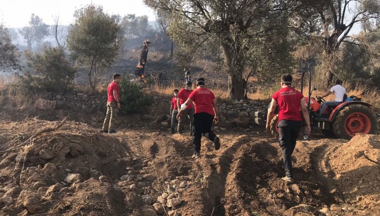 OBAK 3 gündür yangın bölgesinde vatandaşlara yardım ediyor