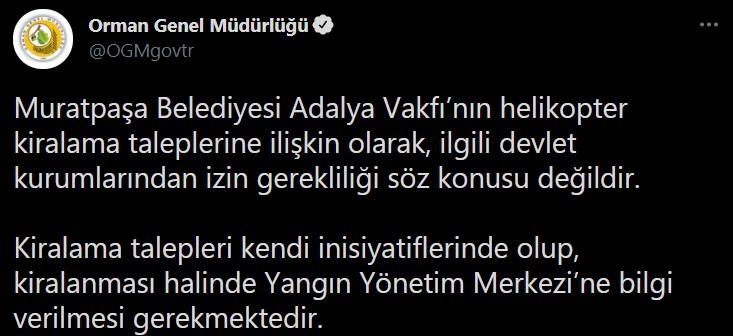 OGM’den  Uysal’a yanıt: “İzin gerekliliği söz konusu değildir”