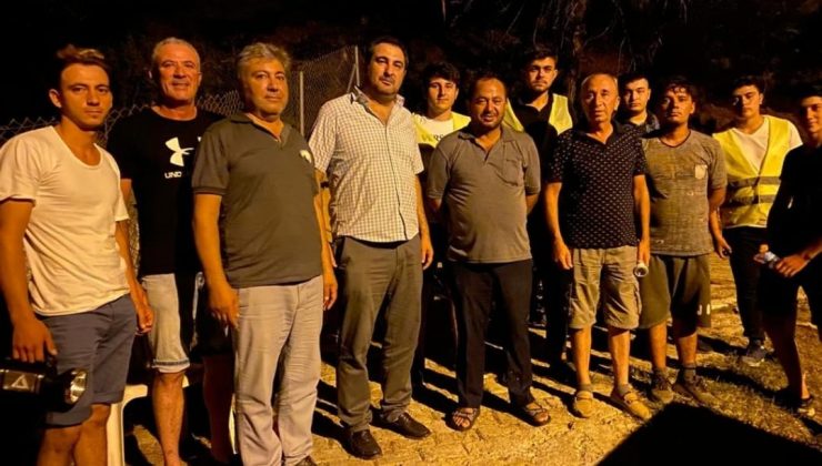 Ortaca’da yangın nöbeti devam ediyor