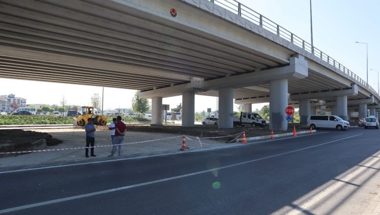 Otogar kavşağına erken dönüş yolu yapıldı