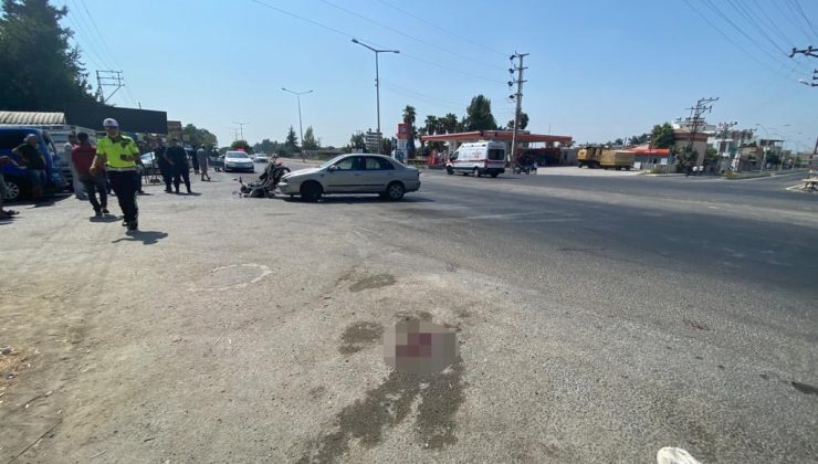 Otomobil ile motosiklet çarpıştı: 3 yaralı