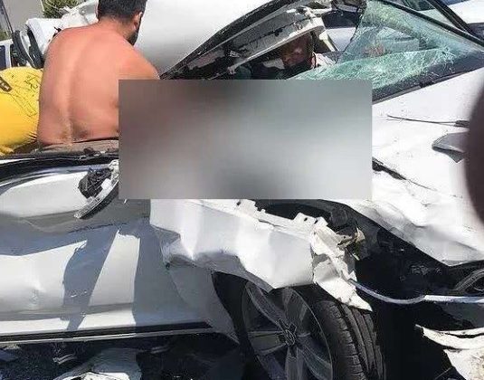 Otoyol çıkışında feci kaza