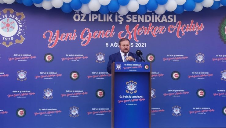 Öz İplik-İş yeni hizmet binası törenle açıldı