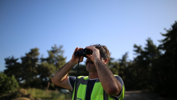 Köylü timlerin yangın nöbeti