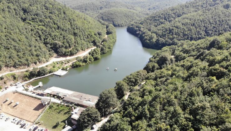 Şile’deki Saklıgöl havadan görüntülendi