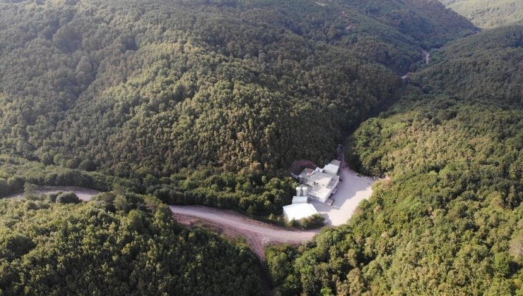 (Özel) Şile’de kapatılan kaçak su dolum tesisi havadan görüntülendi