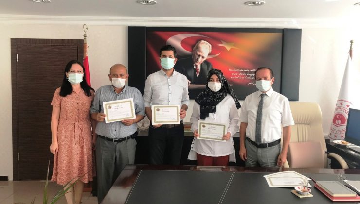 Pandemi sürecinde görev yapan personellerimize başarı belgesi