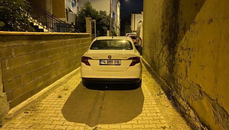 Polisten kaçtı, çıkmaz sokağa girince aracı bırakıp kaçtı