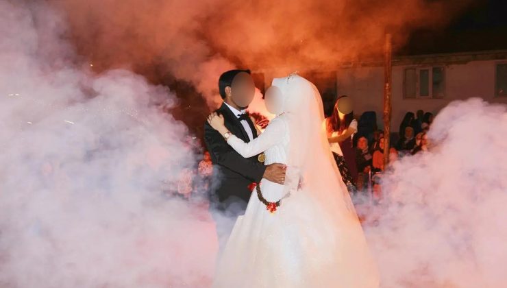 Pozitif gelinin düğünü mahallelinin kabusu oldu