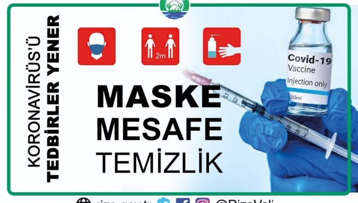 Rize Valiliğinden Delta varyantı ve Covid-19 uyarısı