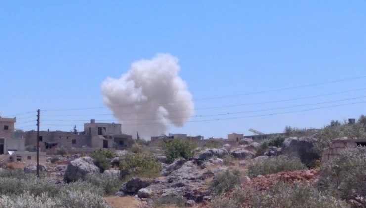 Rus savaş uçakları İdlib’in kuzeyini vurdu: 4’ü çocuk 5 yaralı