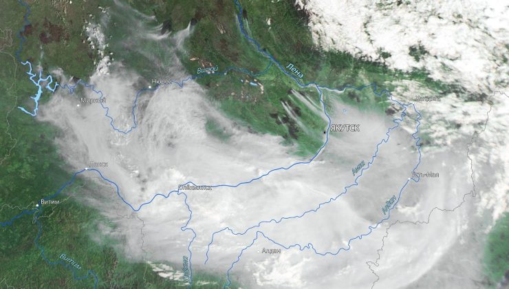 Rusya’daki orman yangınlarından yükselen duman Moğolistan’a ulaştı