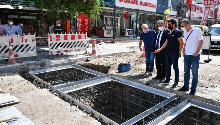 Sağduyu ve Dereboyu Caddesi’ndeki altyapı çalışmalarında sona gelindi