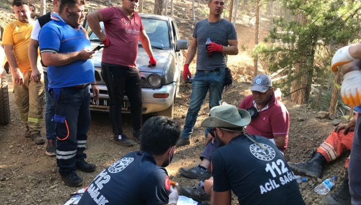Sakarya İl Sağlık Müdürlüğü ekipleri yangın bölgesine destek veriyor