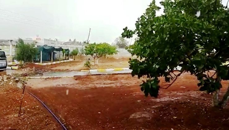 Şanlıurfa’da sel araçları sürükledi