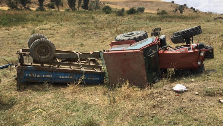 Şarampole yuvarlanan traktörde 1 kişi öldü, 3 kişi yaralandı