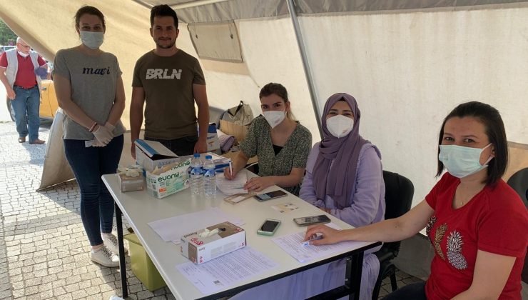 Sarıkamış’ta aşı çadırı kuruldu