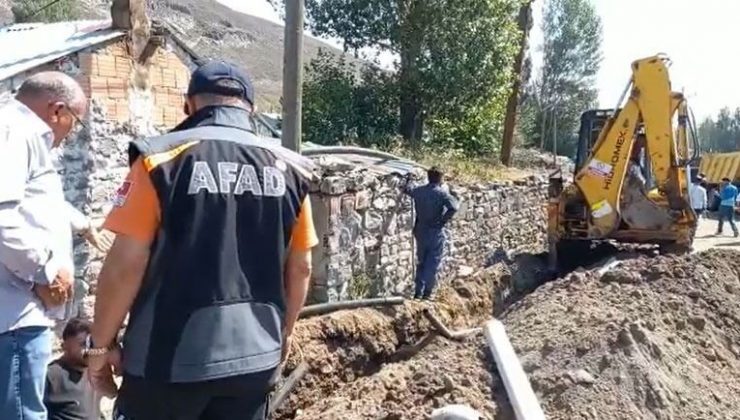 Selin vurduğu köyde hasar tespit çalışması başladı