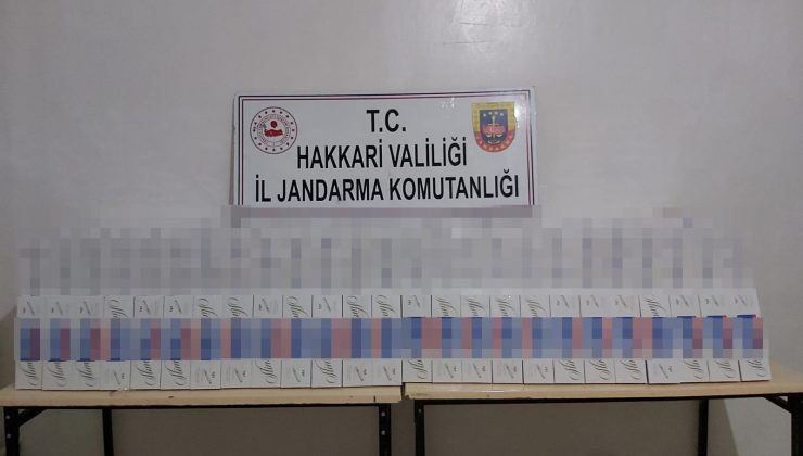 Şemdinli’de 9 bin 500 paket kaçak sigara ele geçirildi