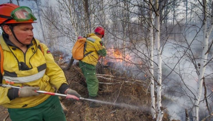 Sibirya’da orman yangınları devam ediyor