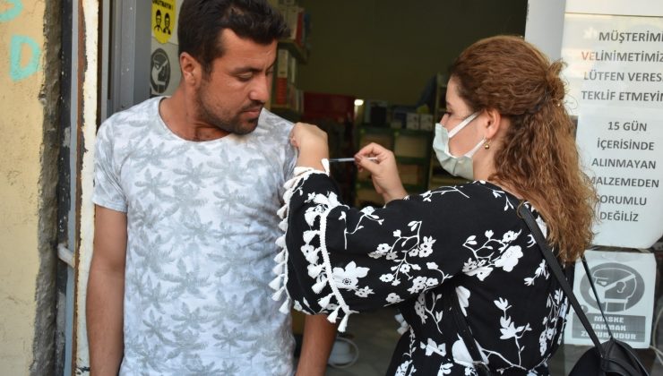 Şırnak’ta “mavi il” için esnaf gezildi