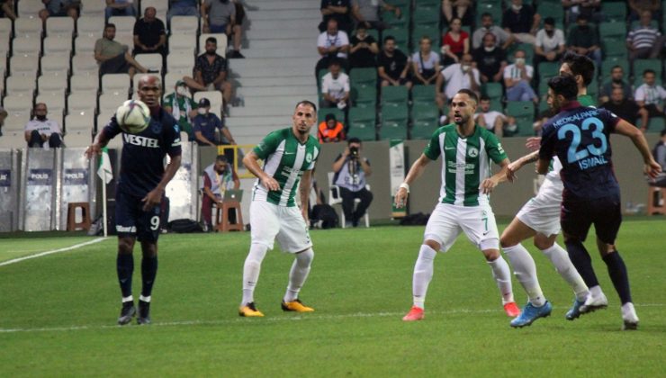 Süper Lig: GZT Giresunspor: 0 – Trabzonspor: 1 (İlk yarı)