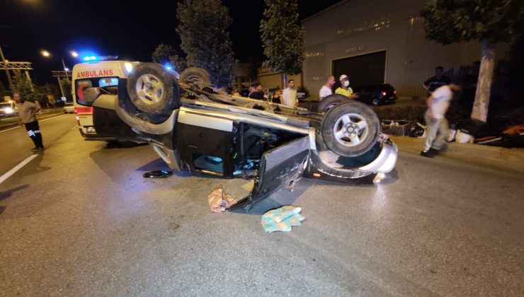 Taklalar atan cipte ölümden döndüler