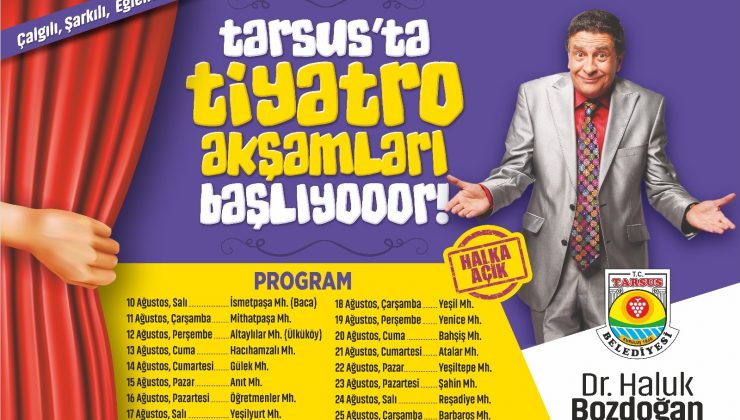 Tarsus’ta tiyatro akşamları başlıyor