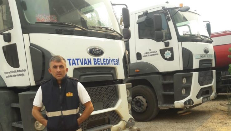 Tatvan Belediyesinden Manavgat’a araç ve personel desteği