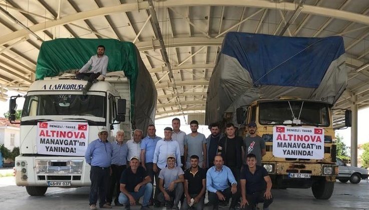 Tavaslı gençler, Manavgat’taki yangın mağdurları için el ele verdi