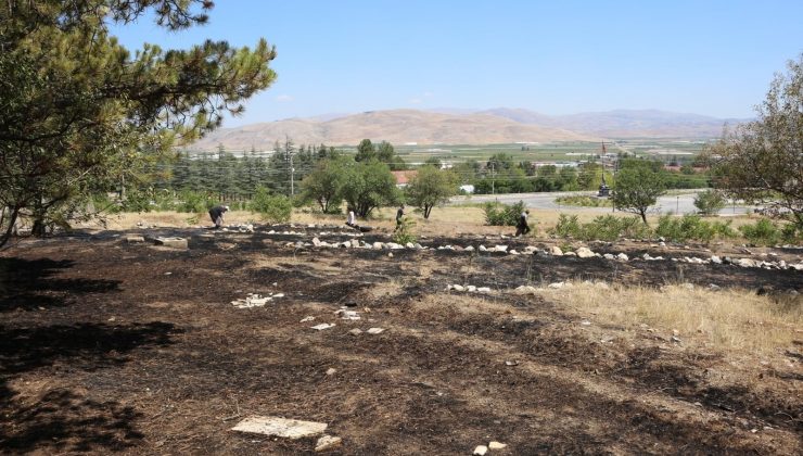 Tefenni ilçesindeki yangın ormana sıçramadan söndürüldü