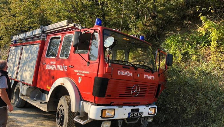 Tek katlı evde çıkan yangın itfaiye ekiplerince söndürüldü